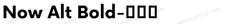 Now Alt Bold字体转换